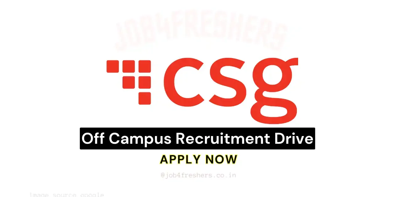 CSG Hiring Work From Home for Freshers | Systems Administrator Grad Role