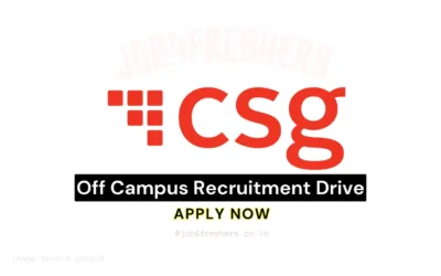 CSG Hiring Work From Home for Freshers | Systems Administrator Grad Role