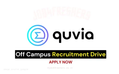 FRESHERS JOBS 9 Quvia Work In Office Hiring in Chennai | Jr. DevOps & SRE | Apply Now