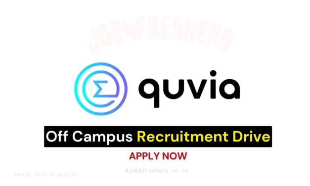 Quvia Work In Office Hiring in Chennai | Jr. DevOps & SRE | Apply Now