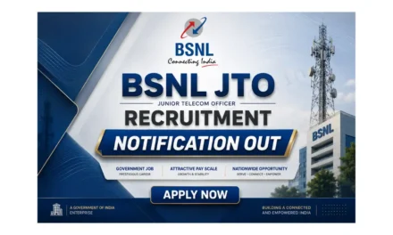 BSNL JTO Recruitment Drive 2026 | Notification Out for 100 Junior Telecom Officer Posts