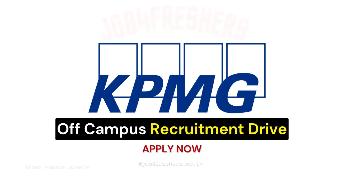 KPMG Executive Recruitment for Freshers and Experienced Candidates | Pune