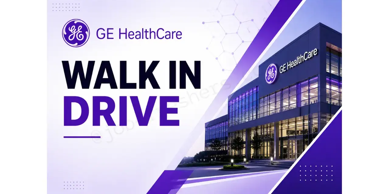 GE HealthCare Walk-in Drive for Graduate Engineer Trainee | Freshers