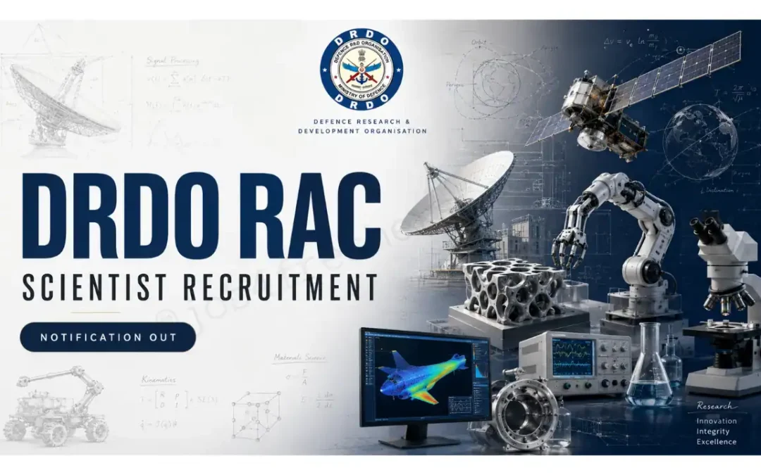 DRDO RAC Scientist Recruitment 2026: Apply for 33 Posts