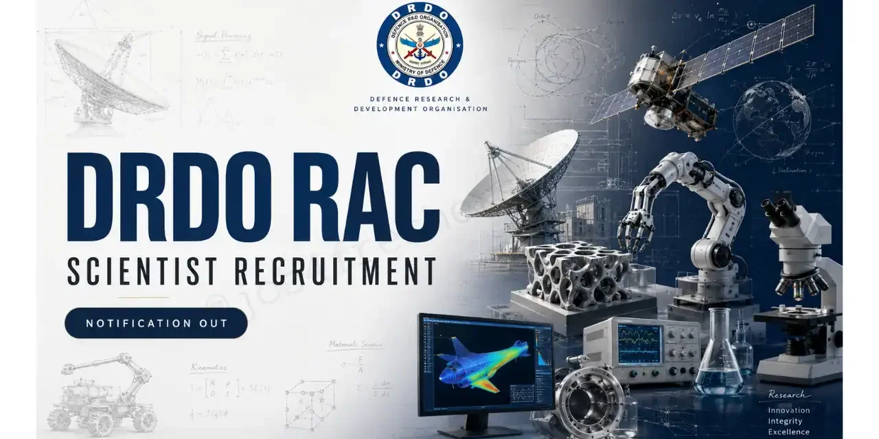 DRDO RAC Scientist Recruitment 2026: Apply for 33 Posts