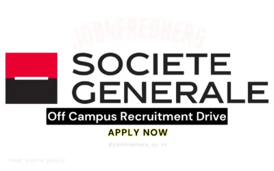 Societe Generale Off Campus 2026: Business Analyst Recruitment | Bangalore