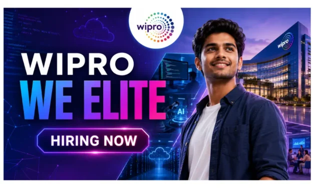 Wipro WE_ELITE Hiring 2026 | Freshers can apply | Bengaluru, Chennai, Hyderabad