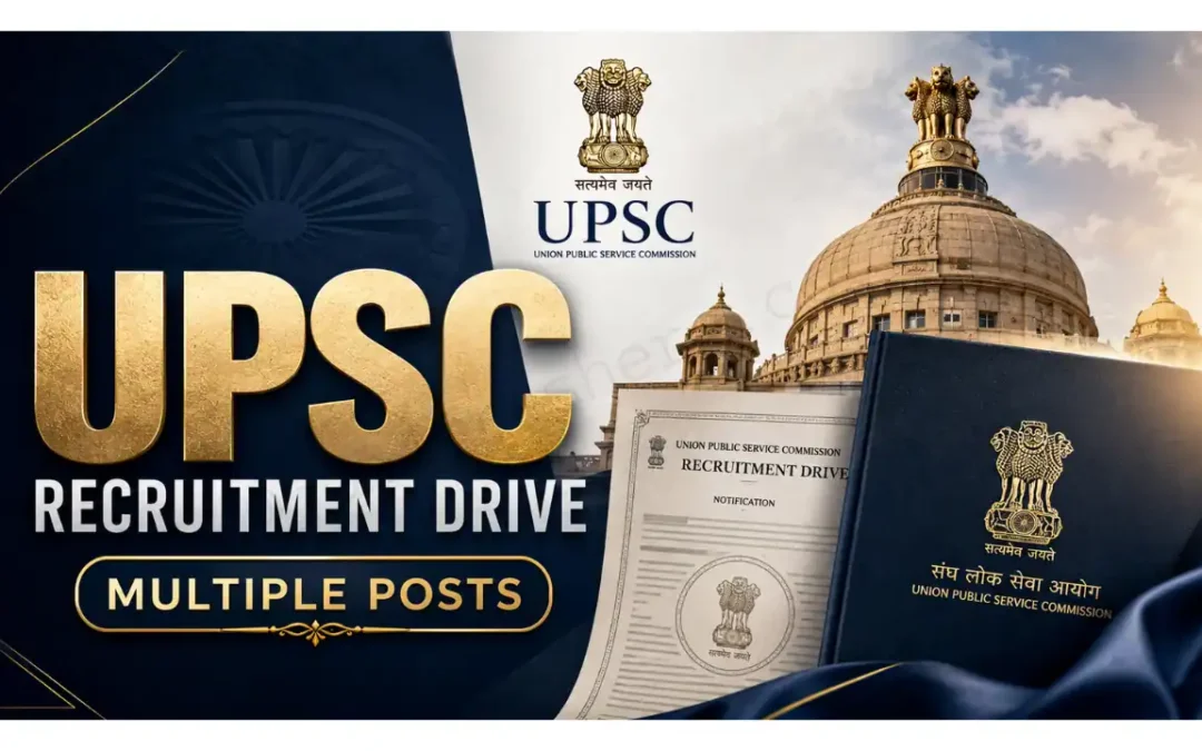 UPSC Recruitment Drive 2026: Post-wise Qualification, Experience, Age Limit & Pay Level