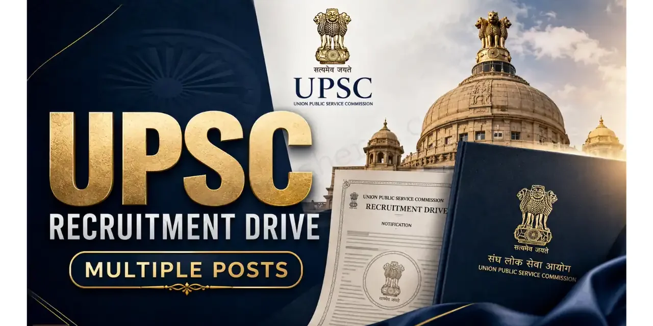 UPSC Recruitment Drive 2026: Post-wise Qualification, Experience, Age Limit & Pay Level
