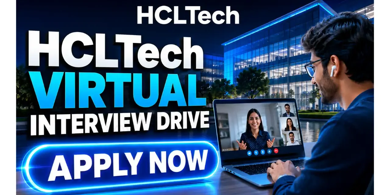 HCLTech Virtual Interview Drive | Accounts Payable | Only Freshers