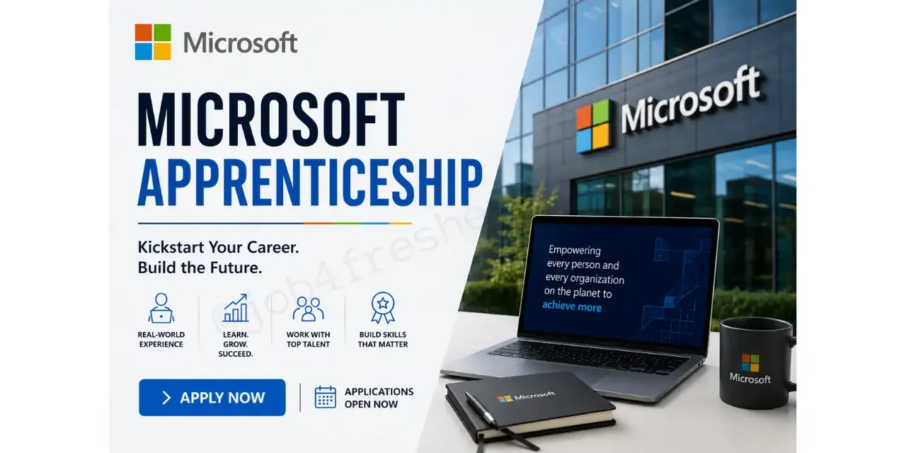 Microsoft Sales Strategy Enablement Apprenticeship 2026 Graduates | Apply Now