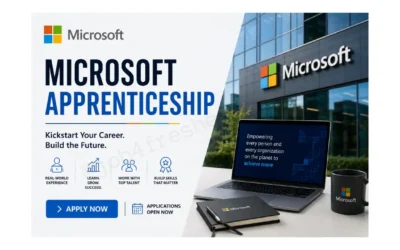 FRESHERS JOBS 13 Microsoft Sales Strategy Enablement Apprenticeship 2026 Graduates | Apply Now