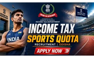 Income Tax Odisha Sports Quota Recruitment 2026: Apply Offline for 12 Tax Assistant, Steno & MTS Posts