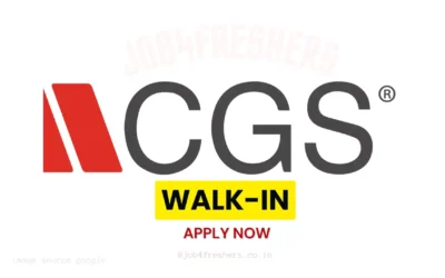 CGS Walk-in Drive for Associate Technical Support Executive | Freshers to 2 years