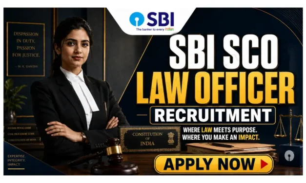 SBI SCO Law Officer Recruitment 2026 | Apply for 49 Specialist Cadre Officers Post