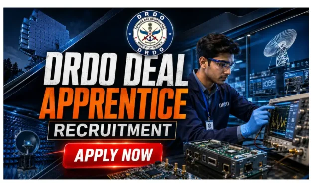 DRDO DEAL Apprentice Recruitment 2026 |Apply Now for 77 Graduate, Diploma, ITI Apprentice Posts