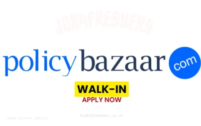 FRESHERS JOBS 8 Mega Walk-in Drive for Sales Executive | PolicyBazaar Walk-in 2026