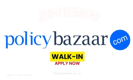 Mega Walk-in Drive for Sales Executive | PolicyBazaar Walk-in 2026