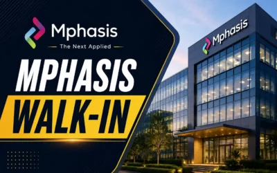 FRESHERS JOBS 8 Mphasis Walk-in Drive 2026 | Back Office Role | Freshers can apply