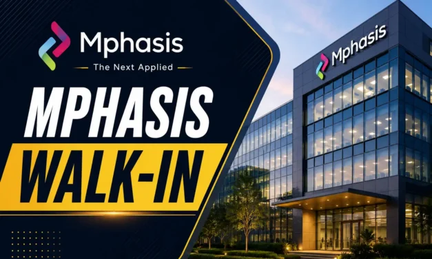 Mphasis Walk-in Drive 2026 | Back Office Role | Freshers can apply