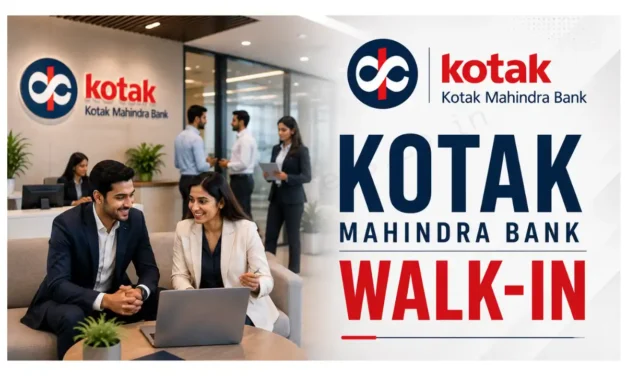 Kotak Mahindra Bank Walk-in Drive | Relationship Officer  | Amazing Chance