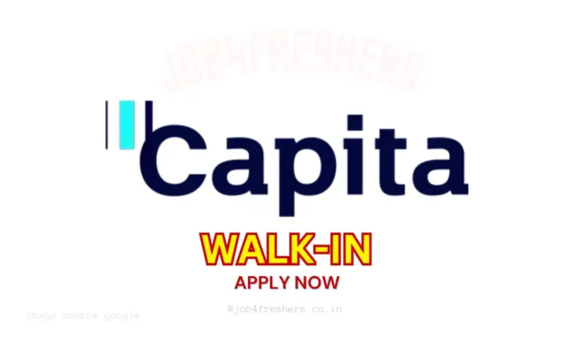 Capita Walk-In Drive | Apprentice – Guest Relations (Admin) | Freshers – Pune