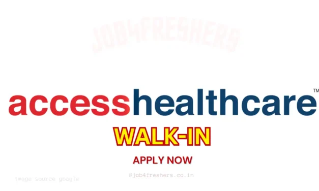 Access Healthcare Walk-in | Freshers (Non-voice) Update in Hyderabad location