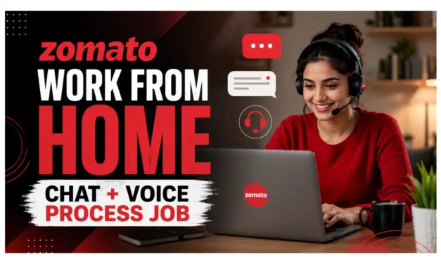 Zomato Work From Home for Customer Support Executive | Remote Job for freshers