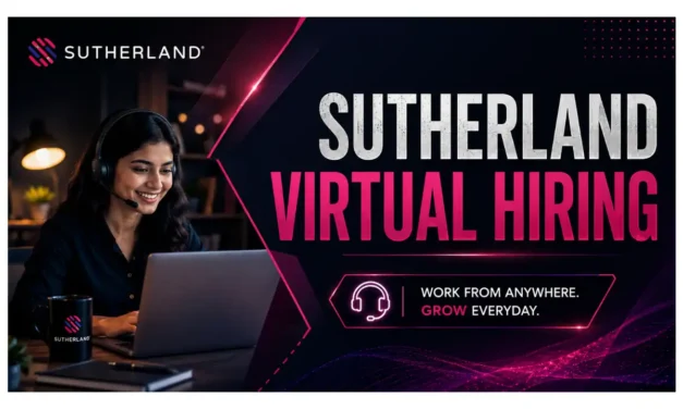 Sutherland Virtual Hiring 2026 | Customer Support Role (Online Interview)