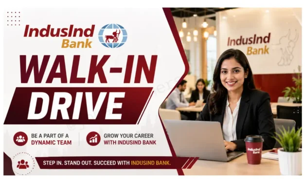 Indusind Bank Walk-in | Business Executive- Bengaluru | Exciting Career Opportunities