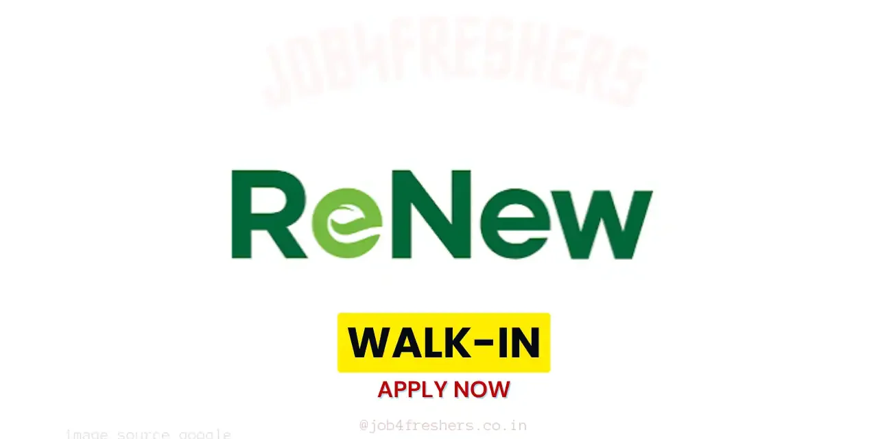 Renew Walk-in Drive 2026: Freshers Apprenticeship Trainee Openings