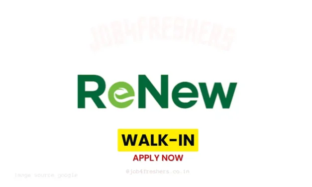 Renew Walk-in Drive 2026: Freshers Apprenticeship Trainee Openings