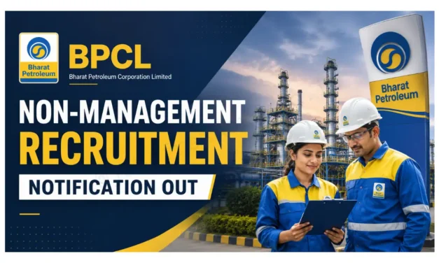 BPCL Non Management Recruitment 2026 Notification for 154 Process Technician, Operator & Technician Posts