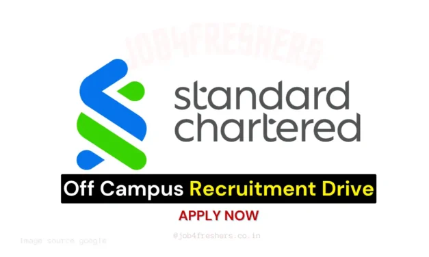 Standard Chartered Off Campus Hiring Fresher For Apprentice | Apply Now!