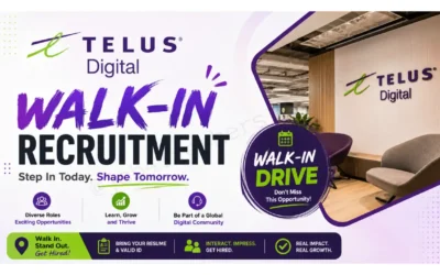 TELUS Digital Walk-in for Technical Support Executive | Freshers are eligible