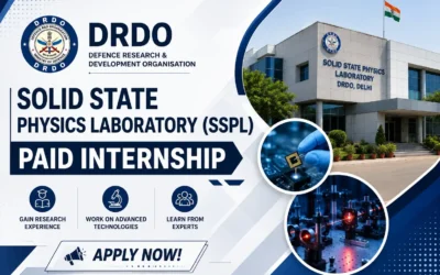 DRDO SSPL Internship 2026 for 65 Vacancies – Rs. 5,000 Stipend: Apply Now
