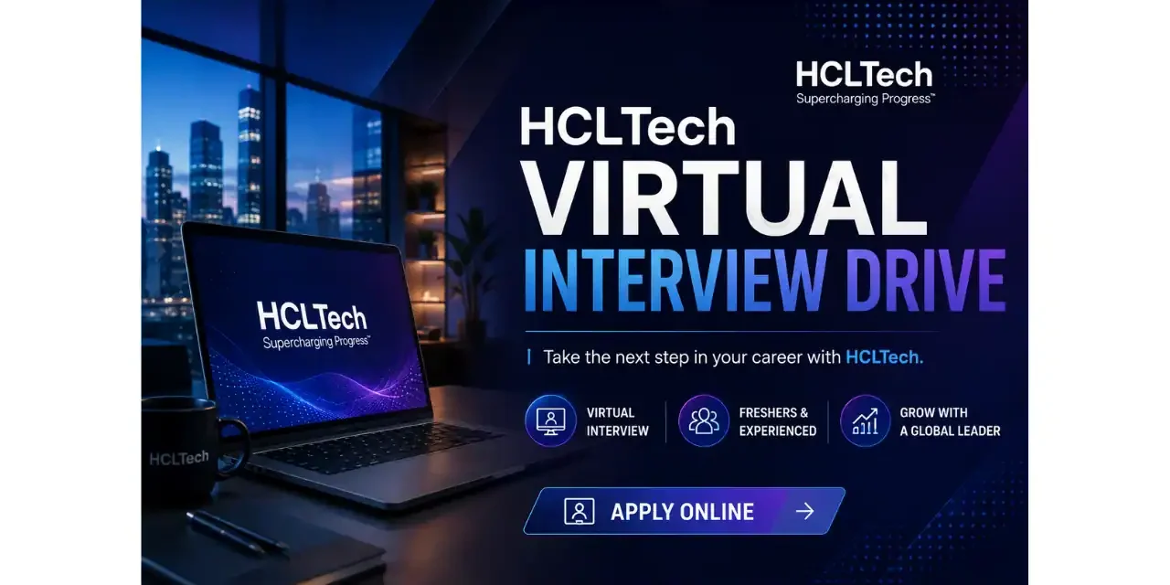 HCLTech Virtual Interview | Process Associate (Voice Process) | 2024-26 Freshers eligible