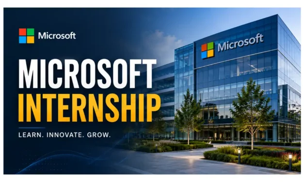 Microsoft Internship 2026 – Technology Consulting Intern, Eligibility, Stipend & Apply Online