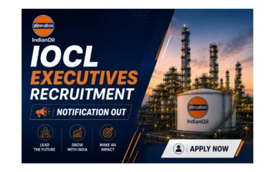 FRESHERS JOBS 16 IOCL Executive Recruitment for 470 Posts Across India | Apply Online