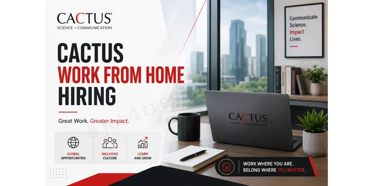 Cactus Work From Home Jobs in Contractor, Customer Service | Apply Now