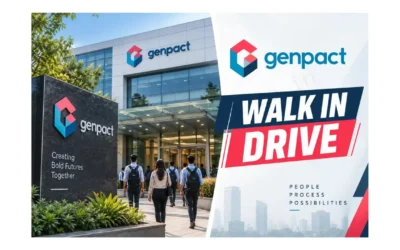 FRESHERS JOBS 15 Genpact Walk-in Drive 2026 | Jaipur Walkin For Qualified CA & CMA