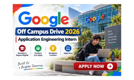 Google Application Engineering Intern – Winter 2027 | Bengaluru | Apply Online