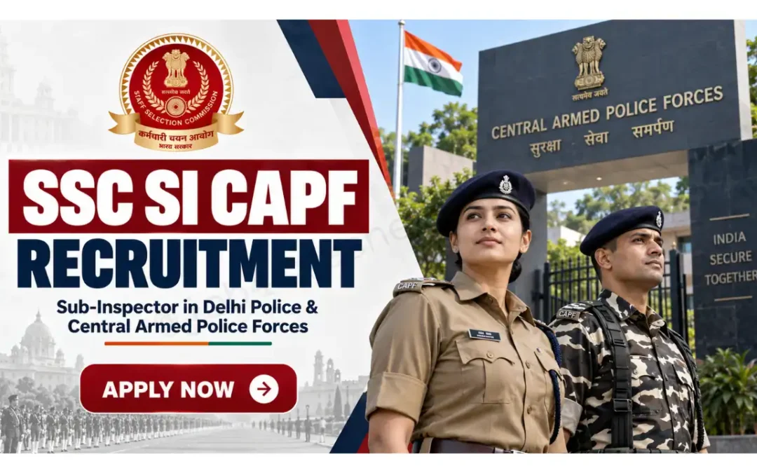 SSC CPO Recruitment 2026 Notification for 1,871 Sub-Inspector Posts in Delhi Police and CAPFs