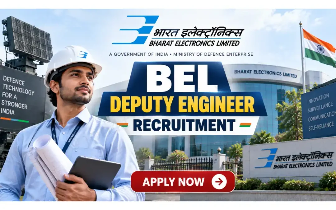 BEL Deputy Engineer Recruitment 2026 for 14 Posts | BE/  BTech Eligible