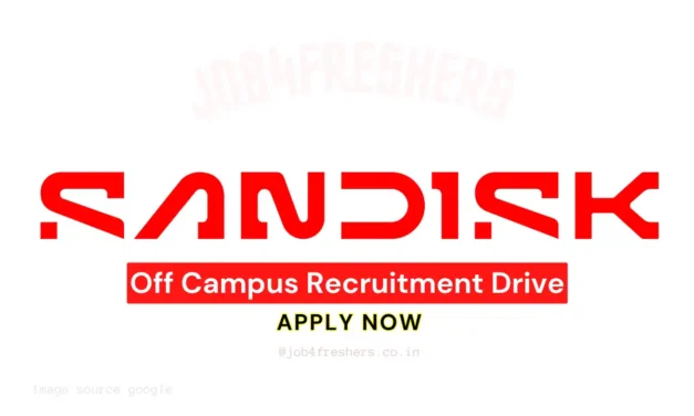 SanDisk Associate Software Engineer Recruitment 2026 – Bengaluru | Apply Online