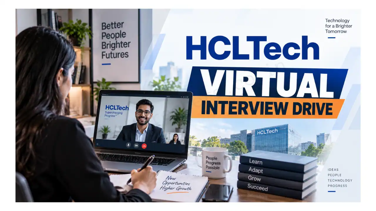 HCLTech Virtual Interview Drive | Customer Service – Voice Process | Drive for Freshers