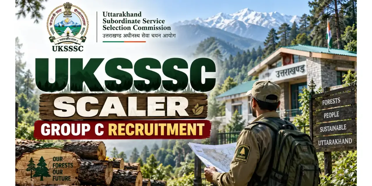 UKSSSC Scaler Recruitment 2026: 12th Pass Notification for 200 Group C Posts