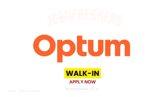Optum Walk-in Drive for Freshers | Role Certified Fresher | Chennai