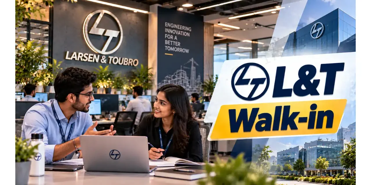 L&T Walk-in Drive 2026 – Diploma Trainee (Mechanical, Electrical, Electronics) | 2026 Freshers are eligible