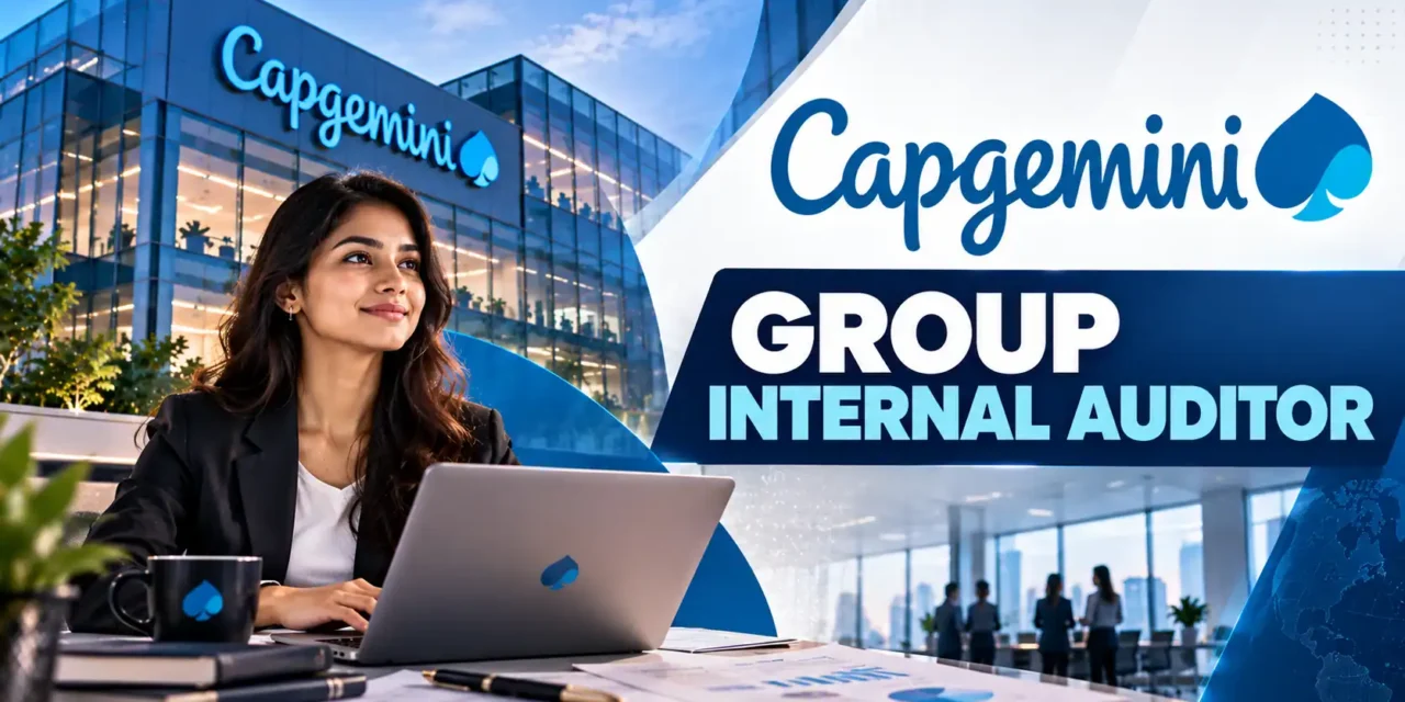Capgemini Recruitment 2026 | Group Internal Auditor (CA Fresher) | Navi Mumbai